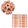 Handmade Montessori Toy Wooden Luban Lock Mind Challenge Kongming Puzzle  Adults