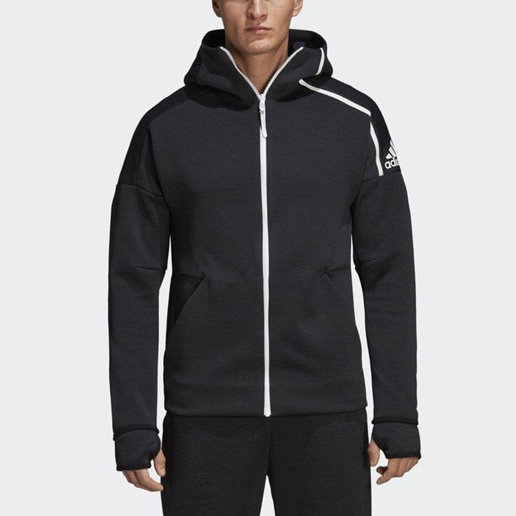 adidas ЗНЕ. Худи с быстрой застежкой Черное Мужское DM5543