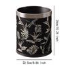 Round Trash Can Versatile Stylish Wastebasket for Living Room Bedroom Indoor