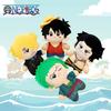 23 см Аниме One Piece Плюшевые игрушки Луффи Зоро Эйс Санджи Плюшевая игрушка Милая кукла Аниме Периферия Украшение для спальни стола Подарки для девочек и мальчиков