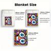 Colorful Graffiti Art 2D Flat Pattern Flannel Blanket High quality All Seasons Warmth and Comfort Perfect for Christmas Gifts.MMT0918164