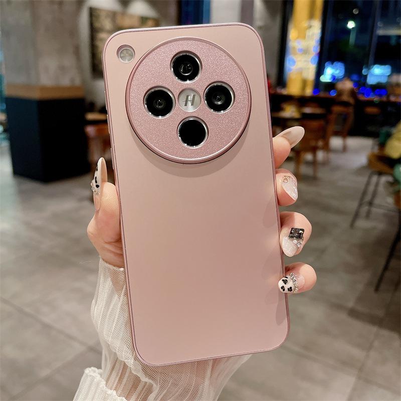 Подходит для чехла для мобильного телефона из стекла oppoRENO11 FindX1 полноразмерный с мелкими отверстиями A1pro с ощущением кожи AG матовый RENO1