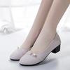 WTEMPO Женские туфли-лодочки из искусственной кожи весна-осень, однотонные, большого размера, повседневные, с мягкой подошвой, из искусственной кожи, туфли-лодочки для офисных женщин