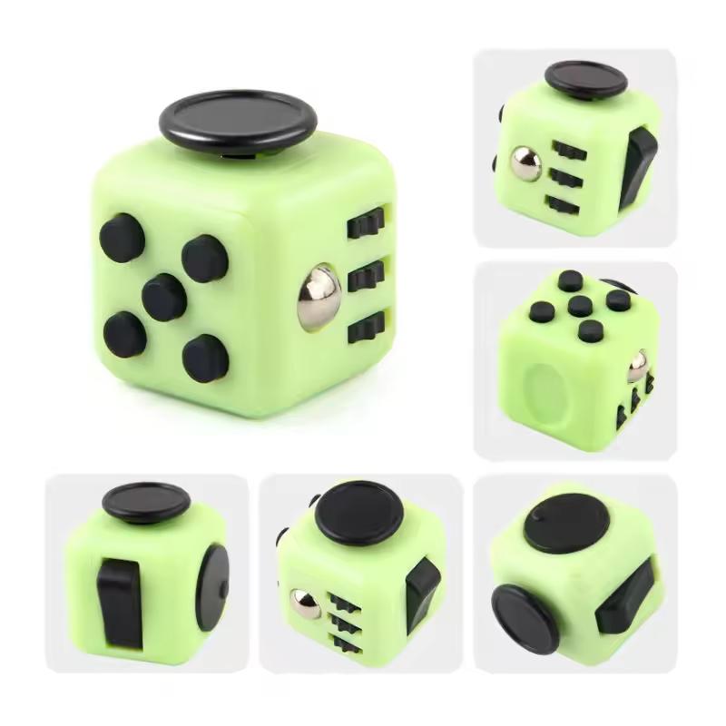 Mini Fidget Cube Toy Vinyl Desk Finger Toys Squeeze Fun Stress Reliever Antistress Stress Cube Toys