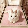 Absorbent Animal Shaped Carpet 3D Printed Bathroom Floor Mat Cat-Shaped Area Rug  Home Floor Decor