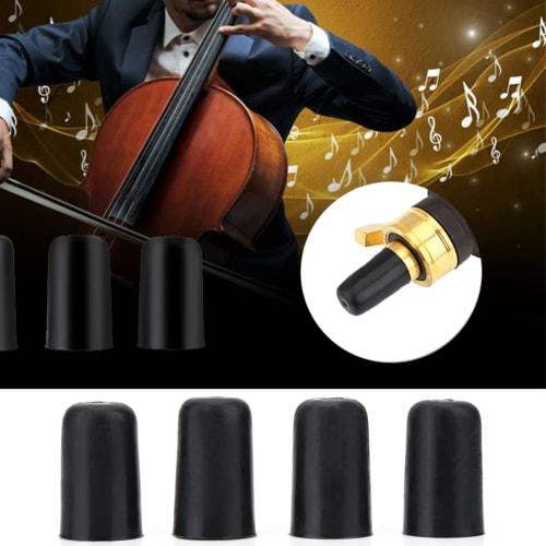 Cello Endpin NOn Slip Cap for Instrument Protection, Black Rubber Tip, Rubber Tip End, Endpin Cap, Rubber Material, Endpin Rubber Protector, Rubber Ti