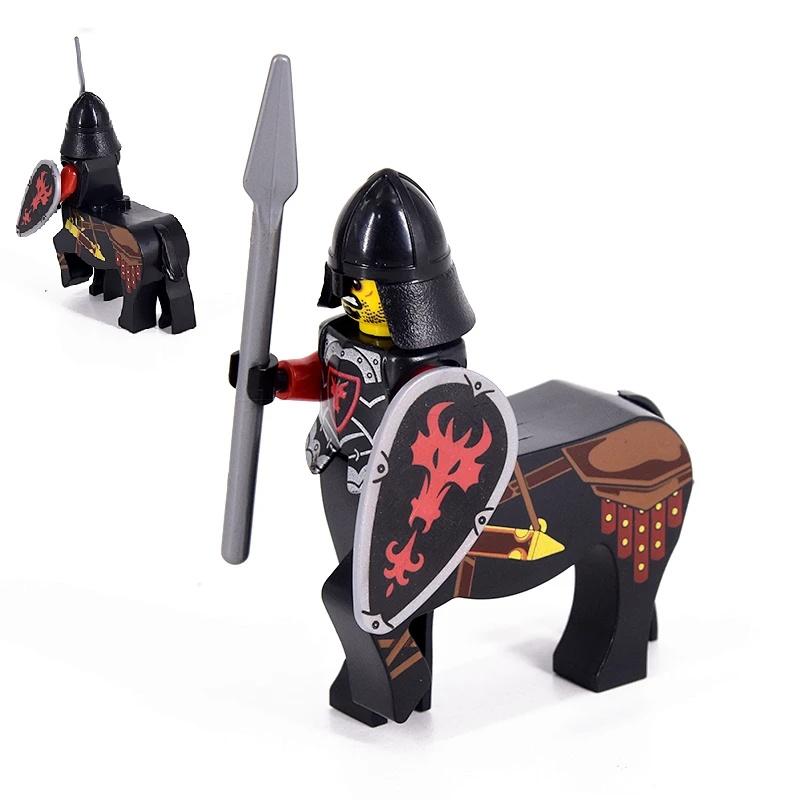 Средневековый рыцарь Древний воин Минифигурка Сборка Строительные блоки