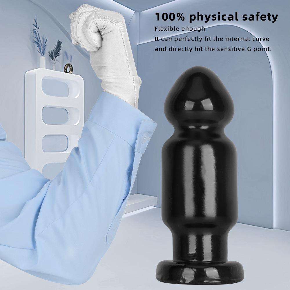 9,5 см черный гигантский ПВХ дилдо очень большой толстый анальная пробка фистинг секс-игрушка ремень на член большой член БДСМ