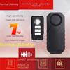 Black Electric Bike Anti-Theft Remote Alarm with Wireless Vibration Sensor