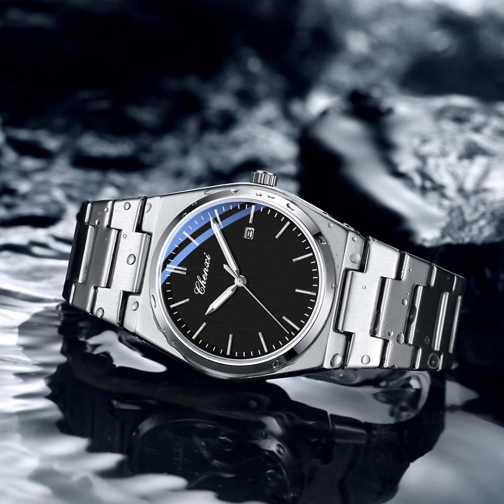CHENXI Men's Quartz Watch Fashion Couple Watch Calendar Waterproof Stainless Steel High Quality Watch for Men and Women