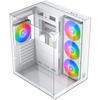 Boîtier PC sans alimentation - XIGMATEK - Aqua Compact Arctic - Cube - Format ATX - 4x120mm A-RGB inclus - Blanc