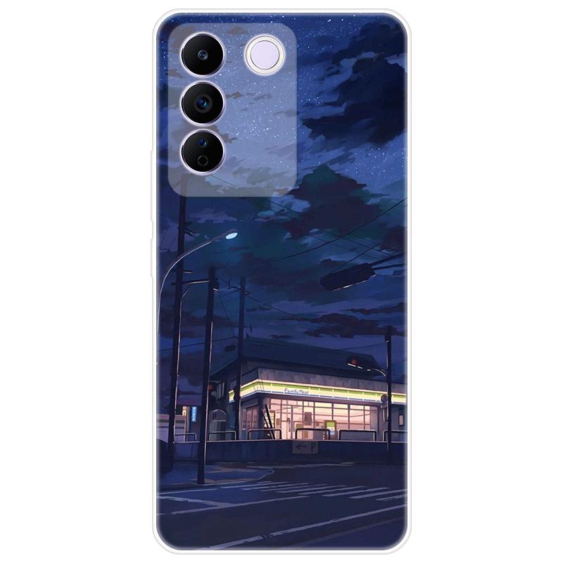 For Vivo V27e V 27e Case Soft Silicone Back Cover Cartoon Phone Case Diversification