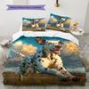 Dalmatian on Grass Pattern Bedding Home Decoration Birthday Gift (1 * duvet cover + 2 * pillowcase, without core)