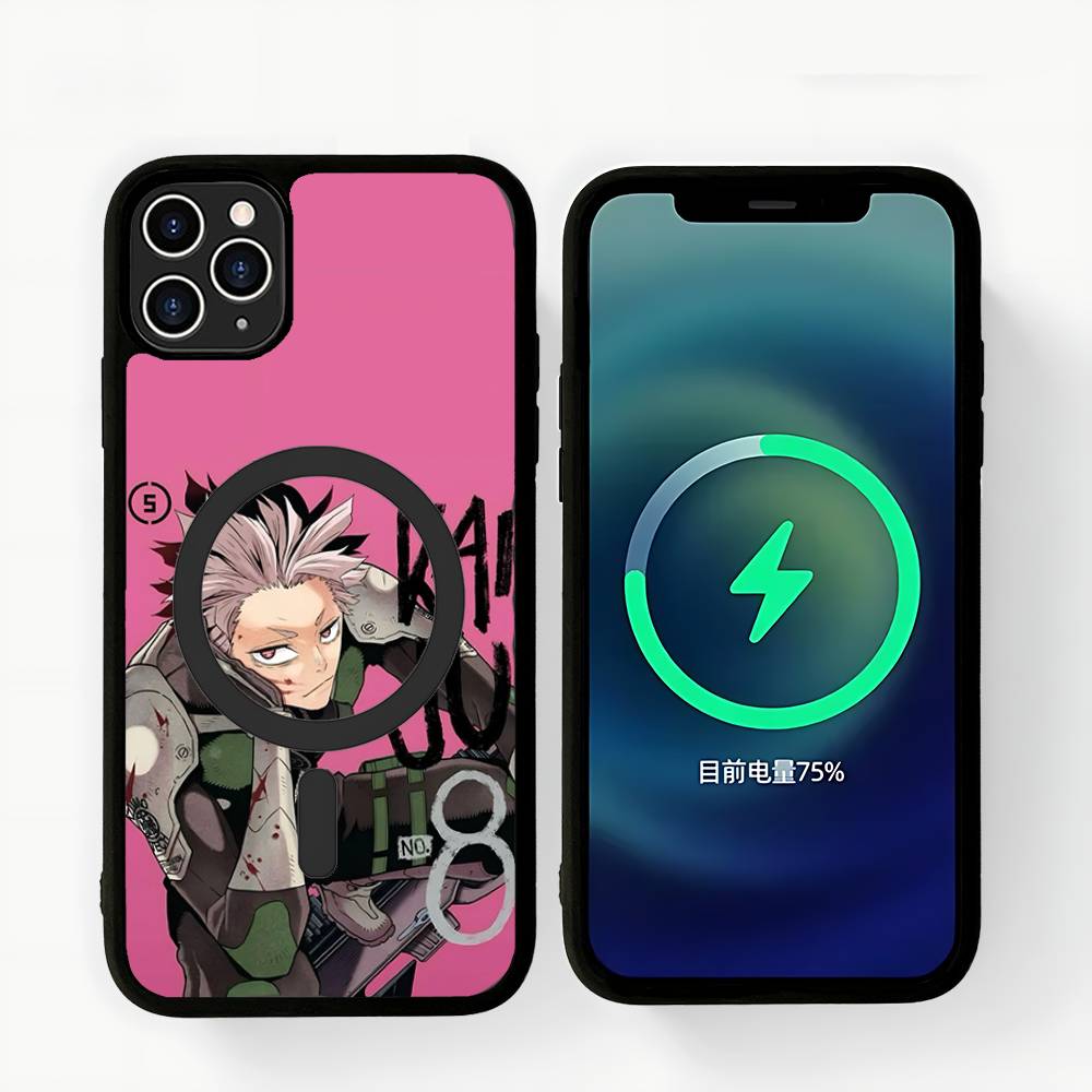 Kaiju NO.8 Narumi Gen Anime Phone Case Magnetic Case For IPhone 16 14 13 12 11 15 Pro Max Plus For Magsafe Wireless Charge Cover