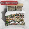 3pcs Duvet Cover Set (1*Duvet Cover + 2*Pillowcase, Without Core), Custom Name Diddl Pattern Bedding Set, Home Bedroom Decor Gift