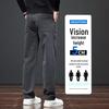 Свободные прямые повседневные брюки для мужчин весна/осень 2025 года — всесезонные, модные длинные деловые брюки