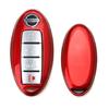 Точно подходящий глянцево-красный корпус для умного брелока Nissan Armada Rogue GT-R Murano Leaf