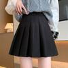 Women's Wool Skirt with Autumn and Winter New Pleated Skirt Pocket Style Versatile High-waisted Slim High-waisted Short Skirt