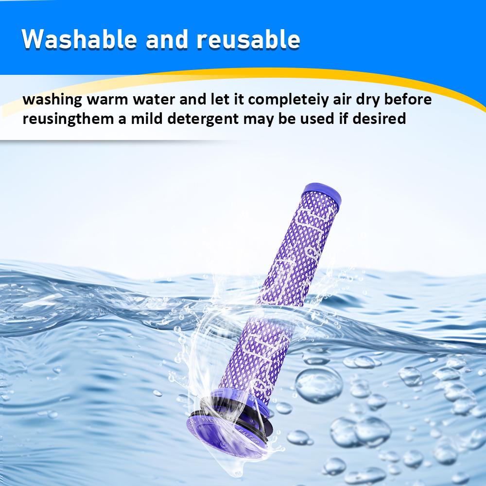 HEPA Filter Replacement For Dyson V6 DC58 DC59 DC61 DC62 DC74 Animal Absolute Cordless Vacuum Cleaner Post Pre Filter Parts