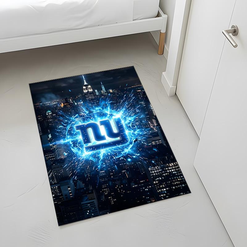 New York Giants (5) Rug Suitable For Living Rooms Bedrooms Computer Rooms Dining Areas And Placement Under Tables And Chairs Also An Ideal Choice For