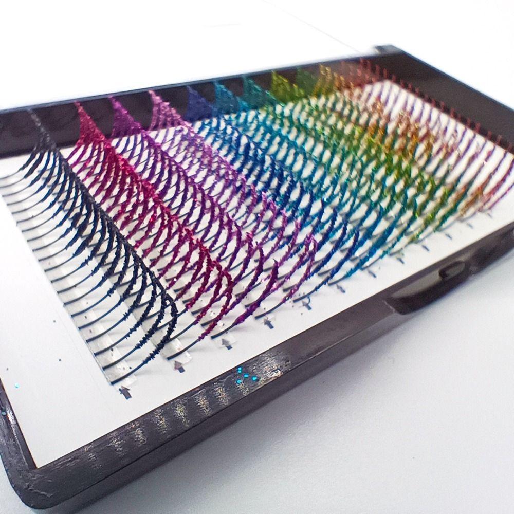 Ресницы отдельные кластерные ресницы искусственные цветные ресницы блестящие цветные ресницы косплей ресницы