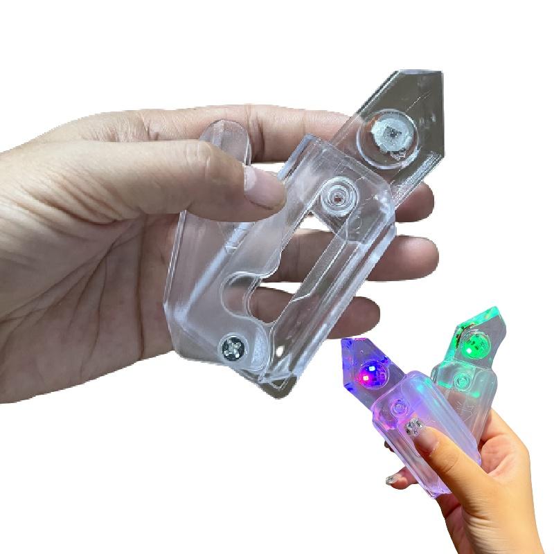 Новый светодиодный нож-морковь прозрачный 3D гравитационный нож-морковь мигающая морковь детская игрушка оптом