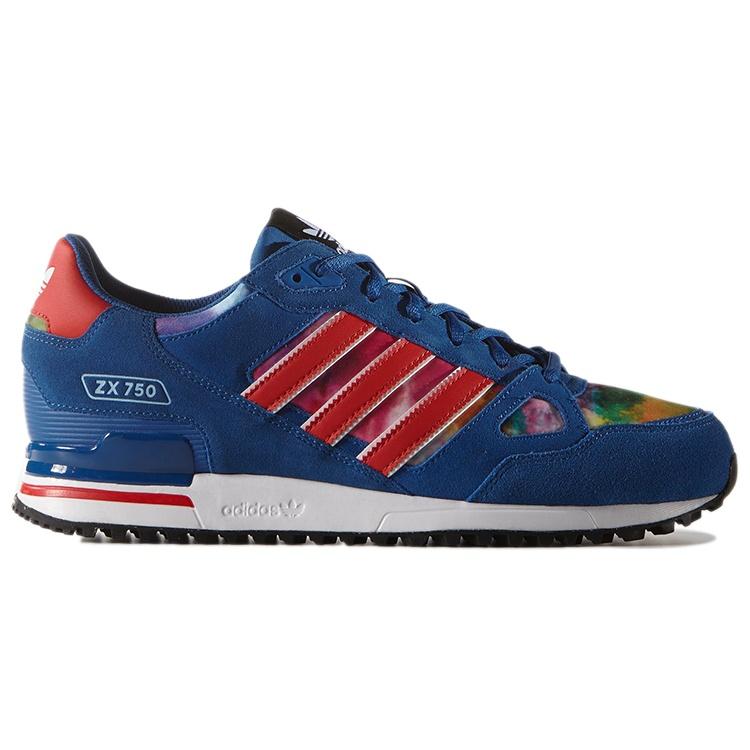 adidas Оригинальные спортивные кроссовки ZX 750 Синий/Красный Мужские AQ3187