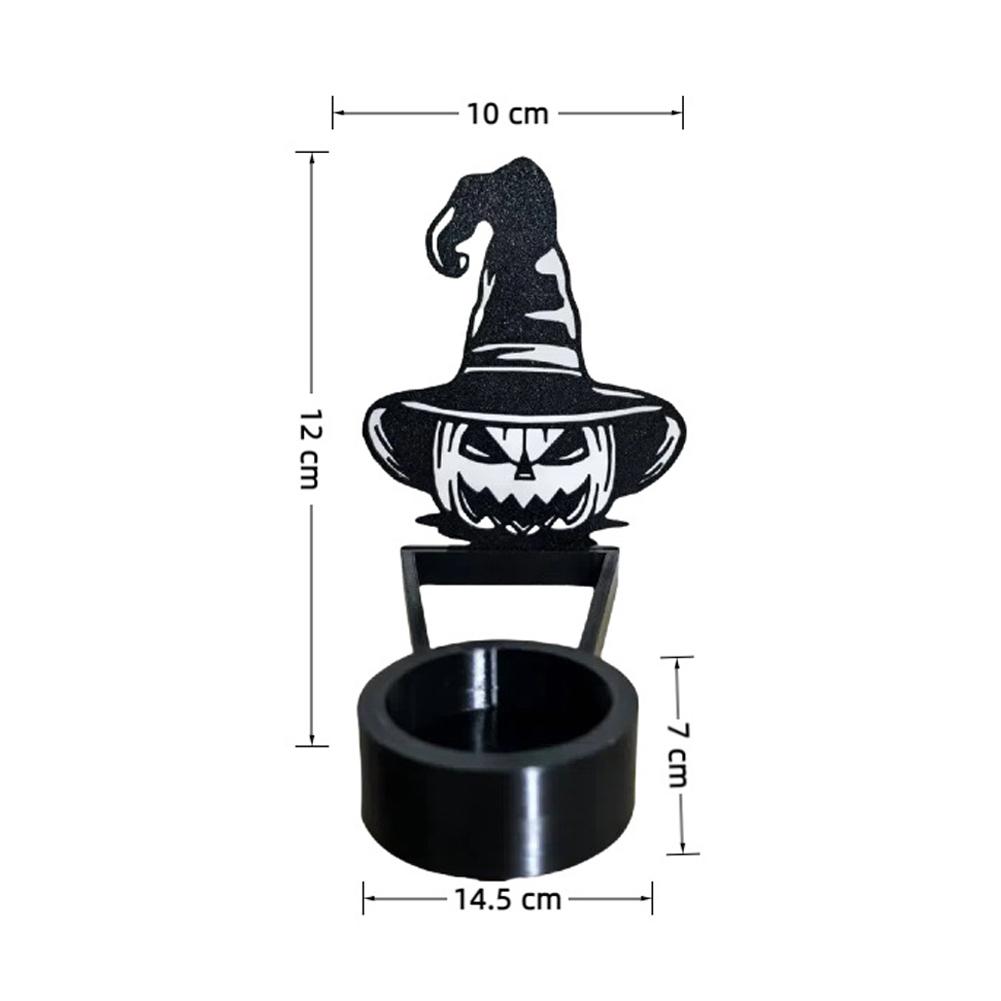 Хэллоуин Проекционный Подсвечник Жуткий Зловещий Танцующая Тень Подставка для Свечи Жуткая Атмосфера Настенное Искусство Подсвечник