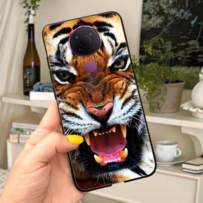 For Nokia 5.4 Case Soft Black Silicone Phone Back Cover For Nokia 5.4 Case Nokia5.4 TA-1333 TA-1340 TA-1337 TA-1328 TA-1325 Cat