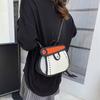 2D Anime Comic Crossbody Bag Canvas Line Painting Messenger Bag Chain Shoulder Bag  Travel