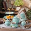 Bone China Coffee Set Ceramic Afternoon Tea Set British Light Luxury Simple Household Modern Ceramic Cup And Saucer Pot