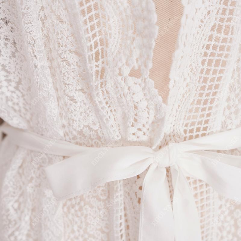 Белое кружевное сексуальное платье с открытым передом, летнее пляжное платье размера плюс, туника с высокой талией и поясом, женская пляжная одежда, длинное платье Q1301