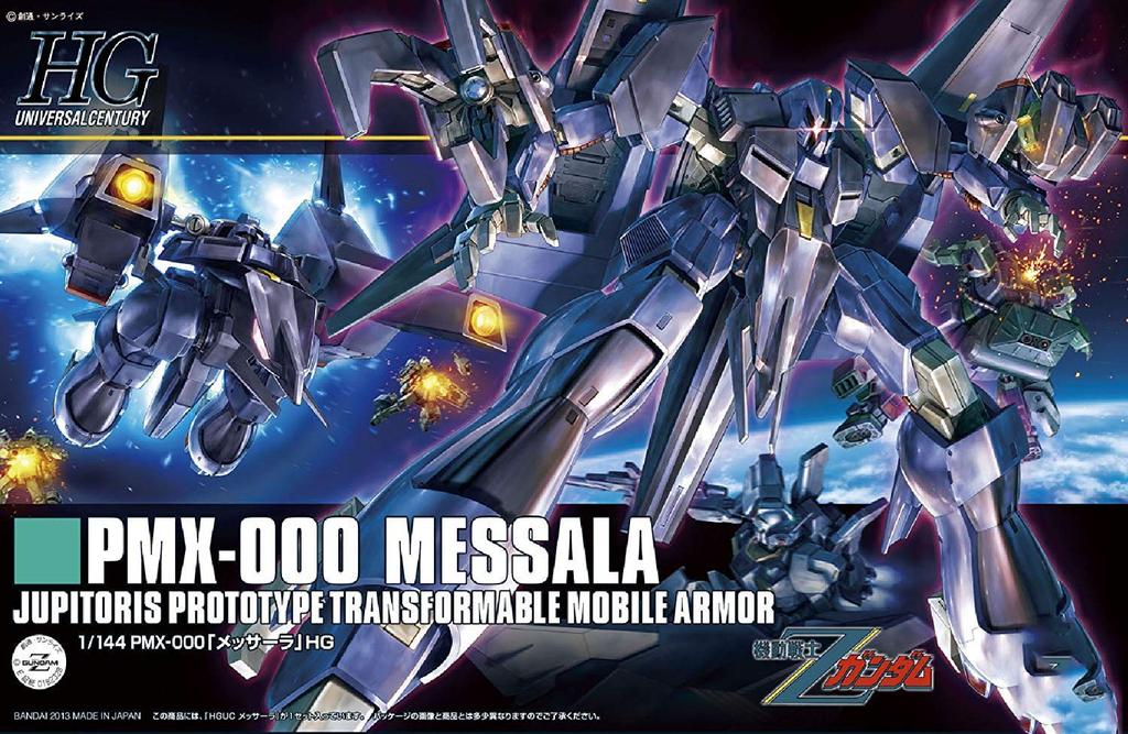HGUC Мобильный доспех Z Gundam PMX-000 Мессала масштаб 1/144 предварительно окрашенная пластиковая модель
