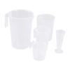 Пластиковый мерный стакан с ручкой-шкалой Прозрачные мерные стаканы Вложенные