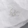 925 Sterling Silver Moon Star Hoop Earring For Women Men Ear Jewelry Party Gifts Wholesale
