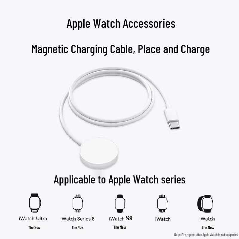 Совместимость с Apple Watch: Беспроводное магнитное зарядное устройство для моделей iWatch и Apple Watch.