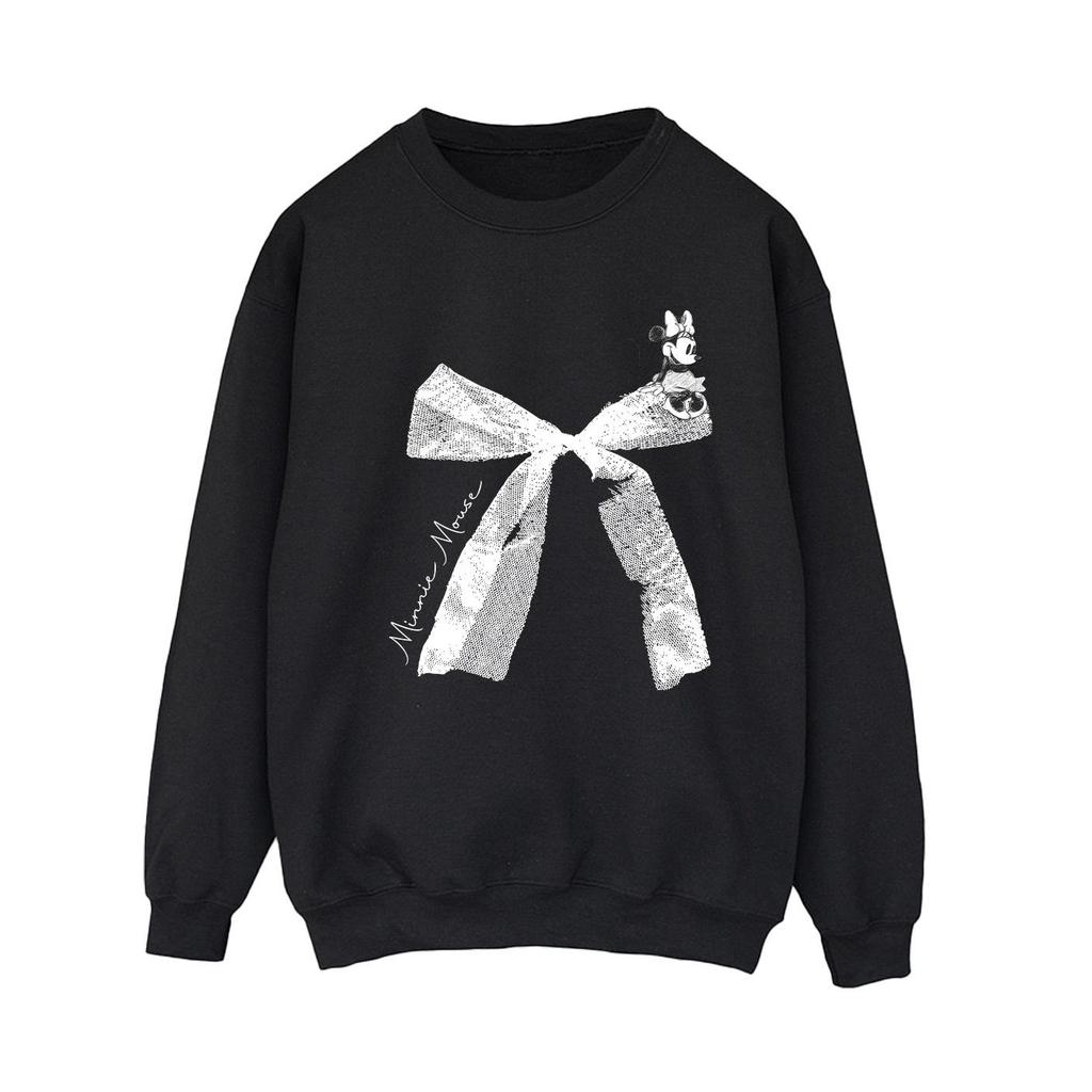 Disney Womens/Ladies Minnie Mouse Bow Sweatshirt