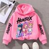 Hoodies Sweatshirts Girls Cartoon Girl Comfortable Hooded Sweatshirt Children's Fashionable Casual Top Casual Girl's Clothing