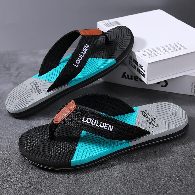 Summer New Wear-resistant Anti-skid Beach Fashion Trend Clip Foot Thick Bottom Flip-flops