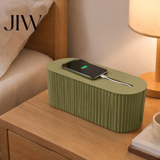 Desktop Cable Organizer Management Box, with Cover, Power Strip And Electrical Cord Organizer, for Home Office Wire Concealer