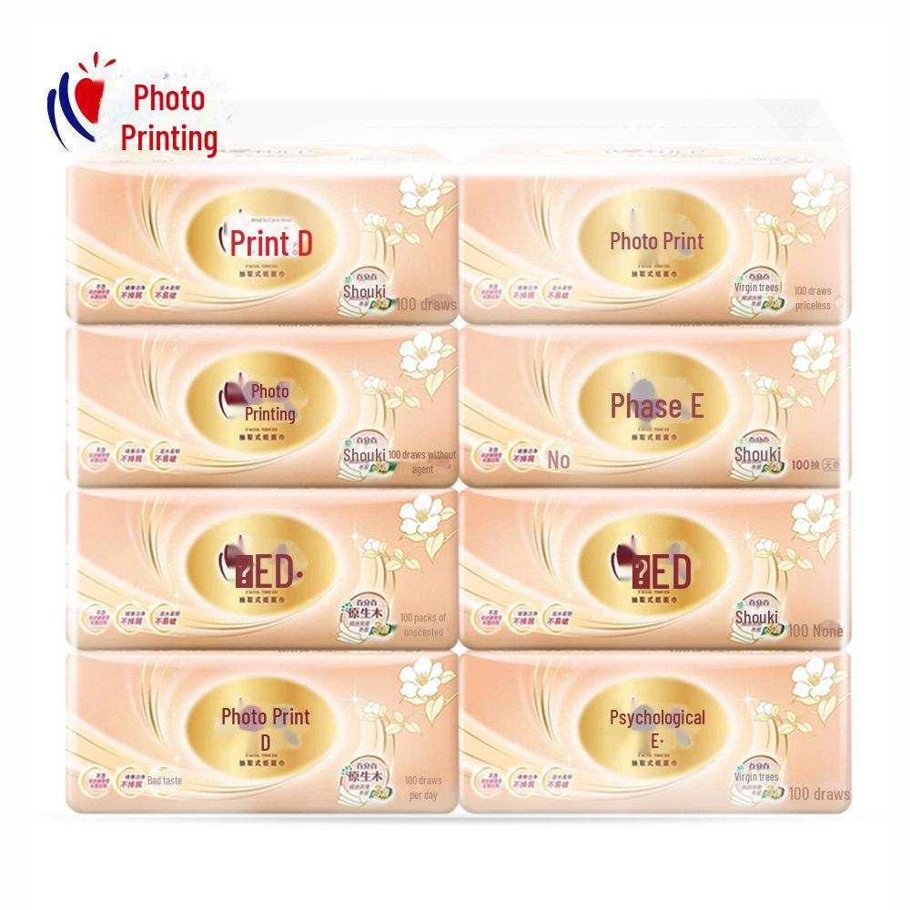 Салфетки для лица Heart to Heart Gold Classic, 3 слоя, 100 листов, бытовые салфетки