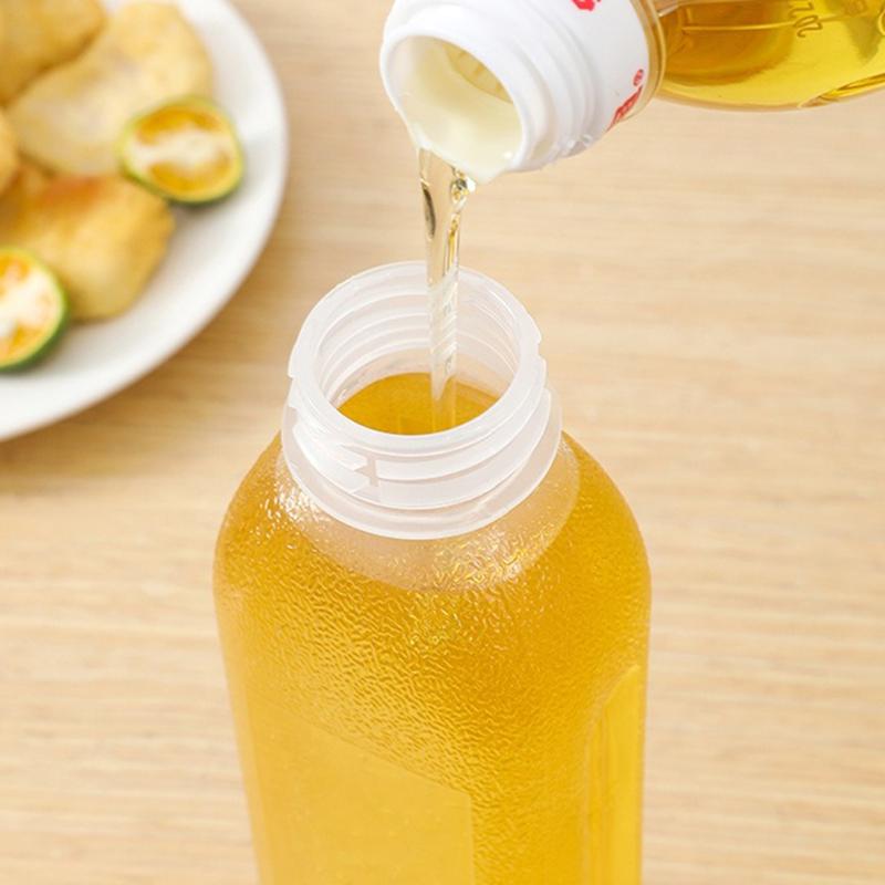 300/500ML Kitchen Oil Bottle Seasoning Plastic Squeeze Bottle Dispenser for Salad BBQ Sauce Olive Oil Container Cooking Gadgets