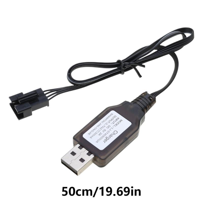 SM4P Plug Lithium Battery Charger 2 Group 3.7V Charging Cable Cord for DE36W DE65 HM202 EC08 EC16 Car Black