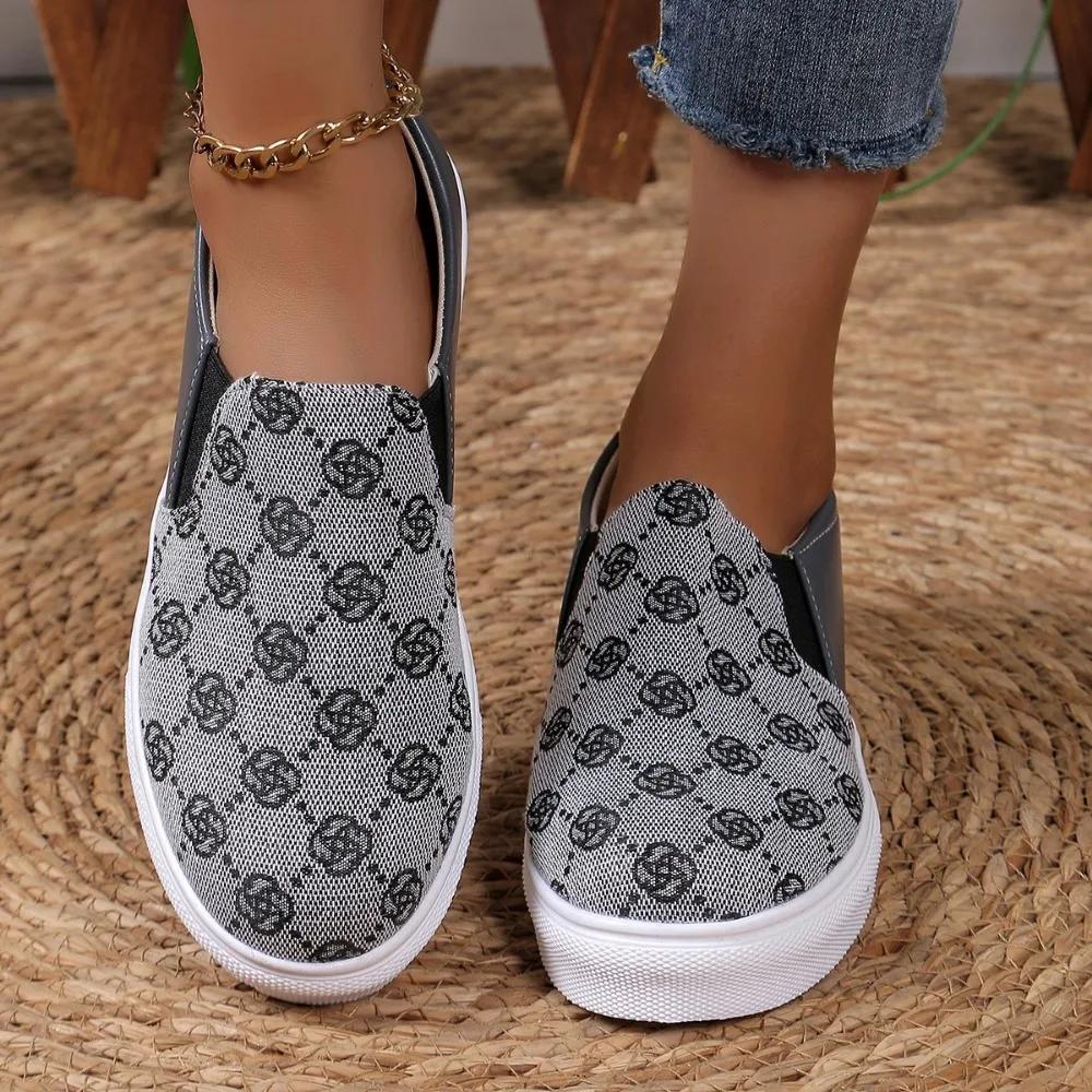 Fashion 2024Spring New Women’s Simple Solid Color Flat Non-Slip Sneakers Outdoor Leisure Brand Designer Women’s Vulcanized Shoes Zapatos