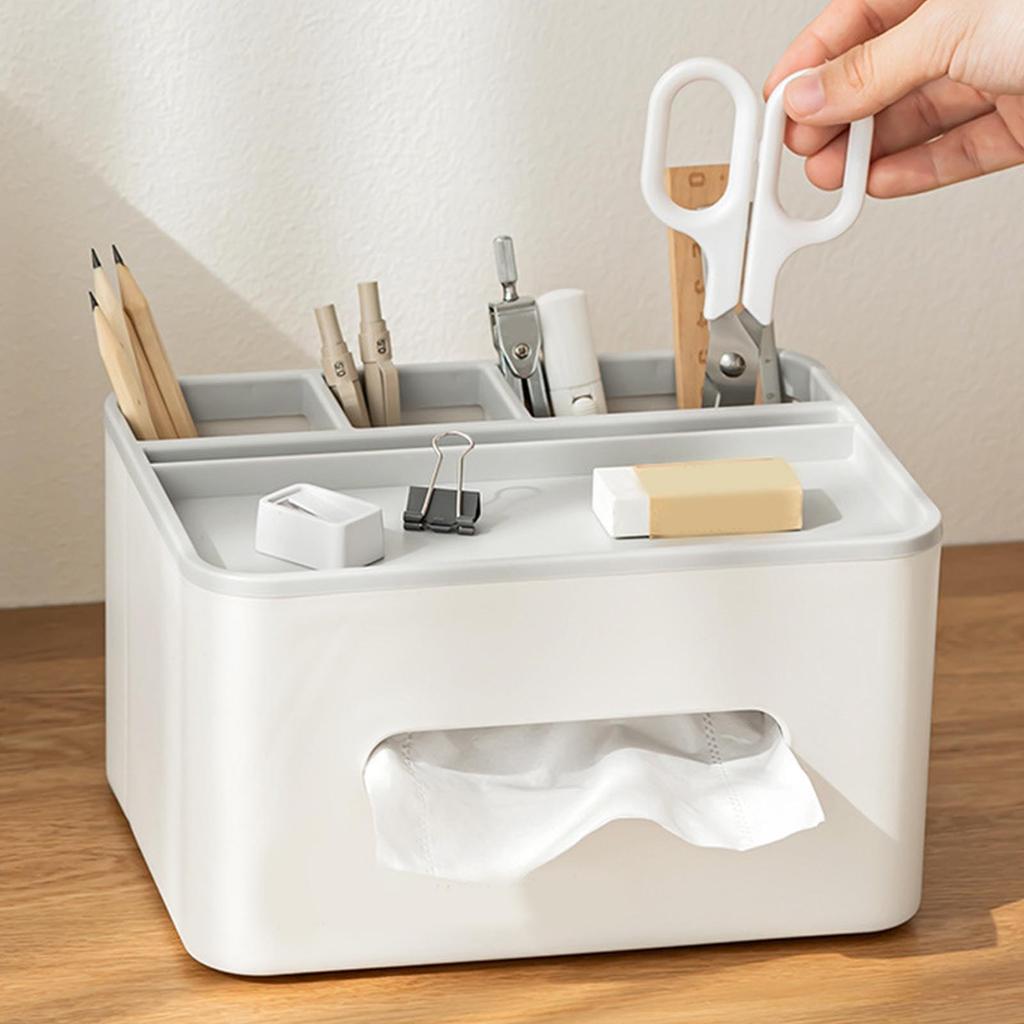 Держатель для коробки с салфетками Многофункциональная прямоугольная крышка для коробки с салфетками с пультом дистанционного управления для хранения