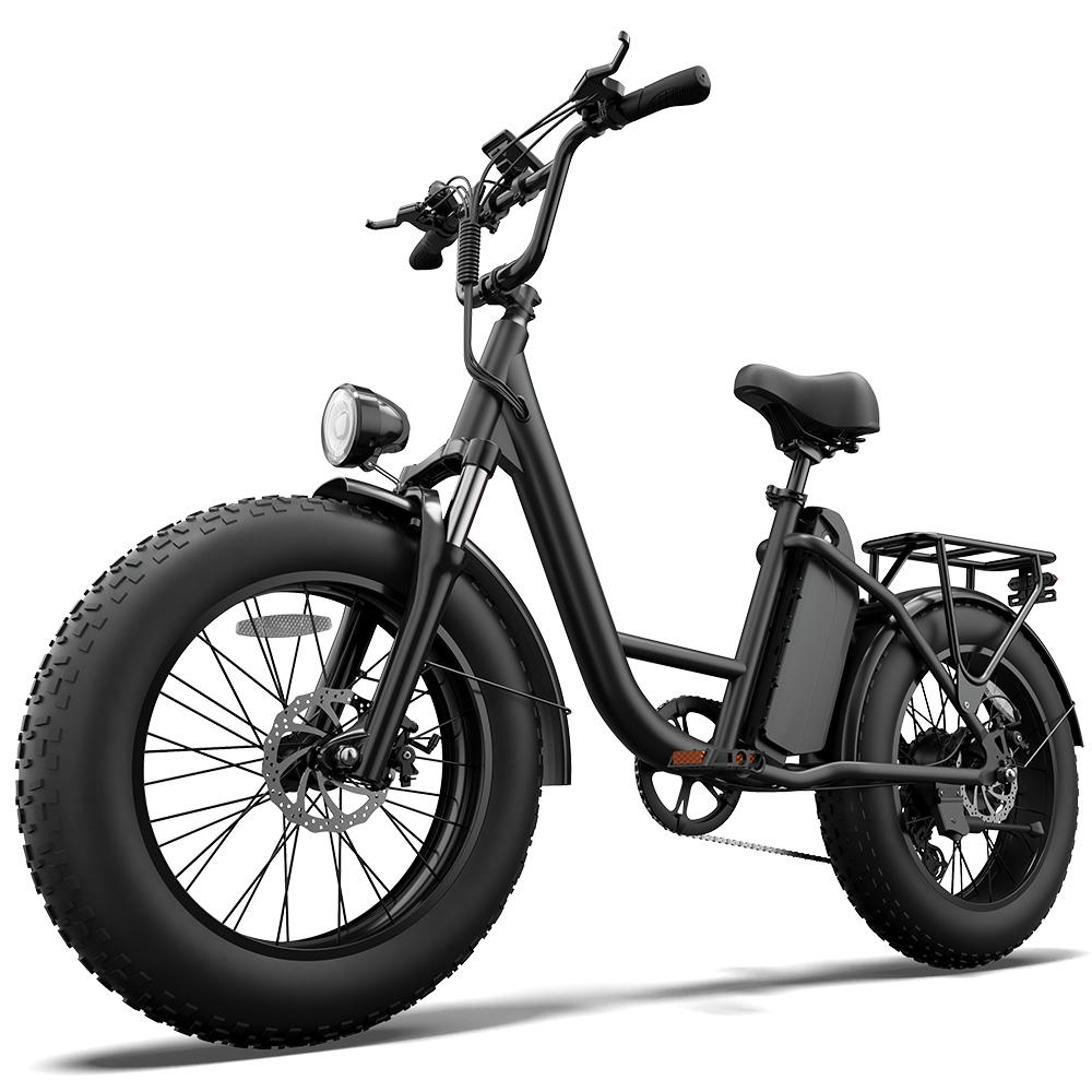 Urlife E26 Pro Electric Bicycle 750W Motor 20" Fat Tire Foldable Electric Bike 7 Speed Dual Disc Brakes 48V 15.6Ah Max Load 120Kg