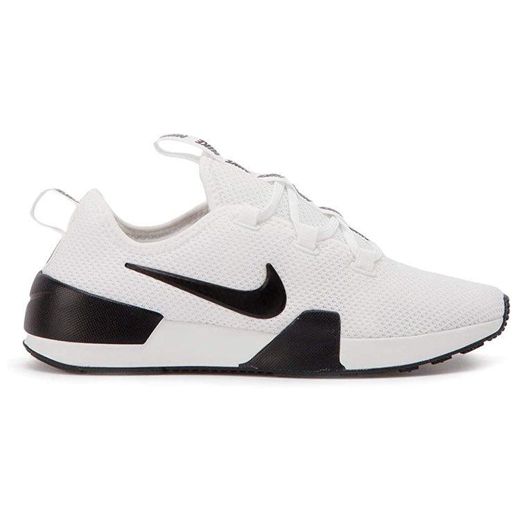 Nike Ashin Современные Сетчатые Амортизирующие Нескользящие Амортизирующие Нескользящие Низкие Повседневные Туфли Женские Белый Черный AJ8799-100