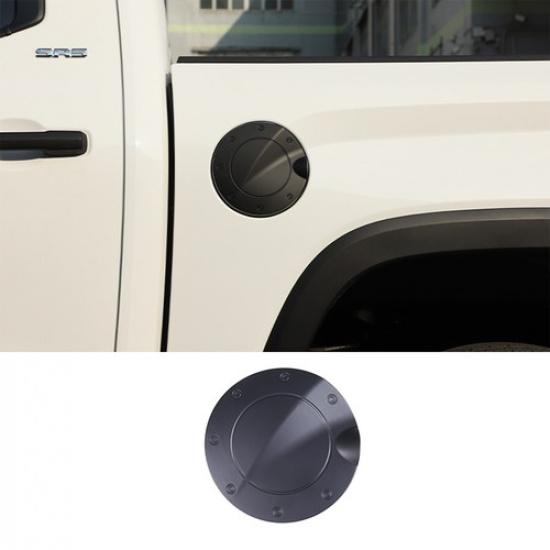 Matte Black ABS Fuel Gas Oil Tank Cover Cap Trim for Toyot-a Tundra -