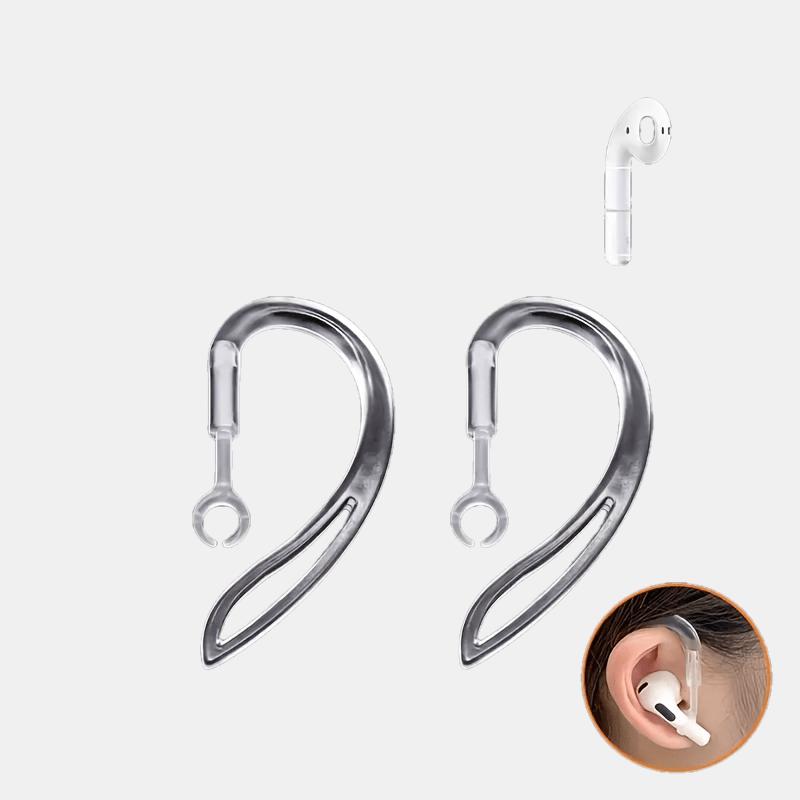 2Pcs Rotatable Extendable Anti-Lost Earphone Hooks Sports Drop Proof Wireless Headphone Secure Holder Accessories