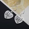 925 Серебряные Винтажные Серьги-Каплевидные Сердца Для Женщин Свадебные Украшения Подарки